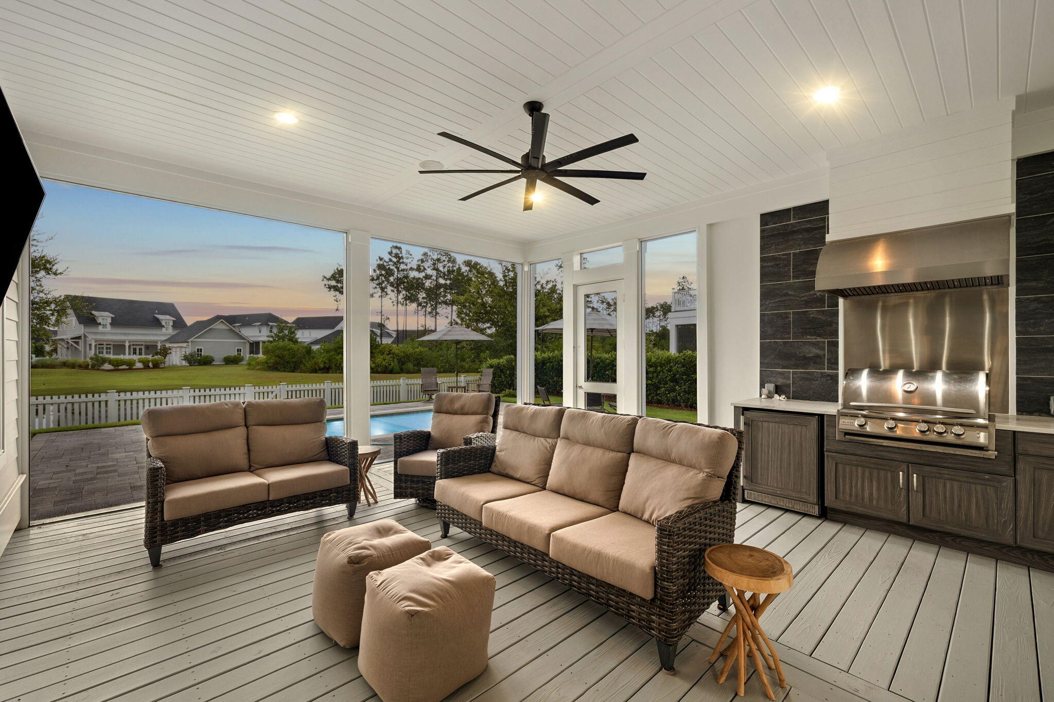 121 Needle Cast Ln Inlet Beach Inlet Beach, FL 32461 - Photo 3 of 63 a living room with furniture and a large window