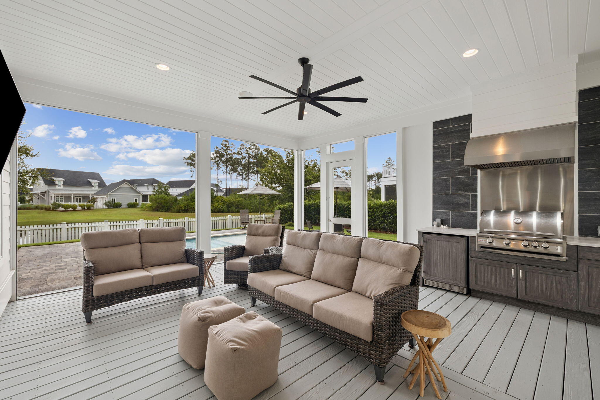 121 Needle Cast Ln Inlet Beach Inlet Beach, FL 32461 - Photo 56 of 63 a living room with furniture and a large window