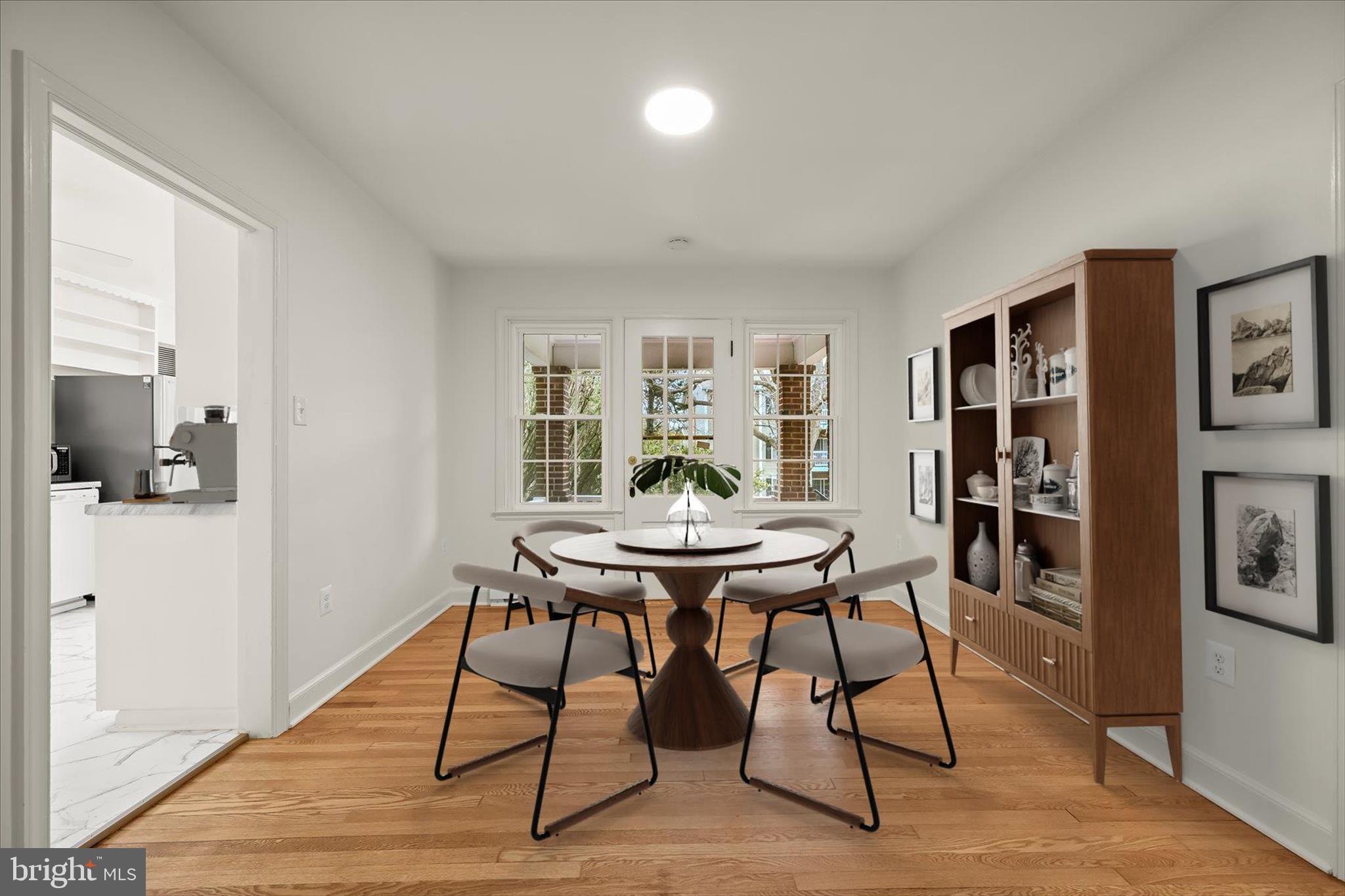 1631 Shookstown Road Frederick, MD 21702 - Photo 3 of 69 a view of a dining room with furniture and wooden floor