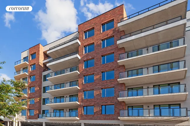 a front view of a building