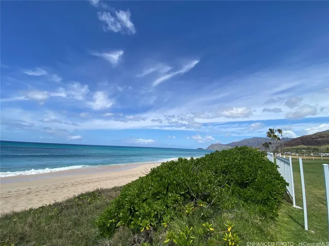 a view of an ocean and beach