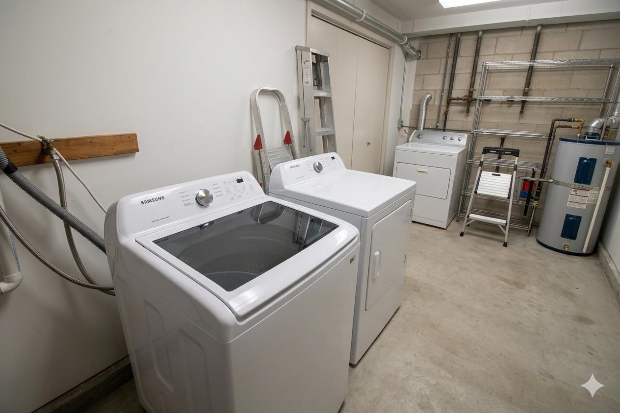 730 Humboldt Street, Unit 2 Secaucus, NJ 07094 - Photo 12 of 28 a utility room with dryer and washer