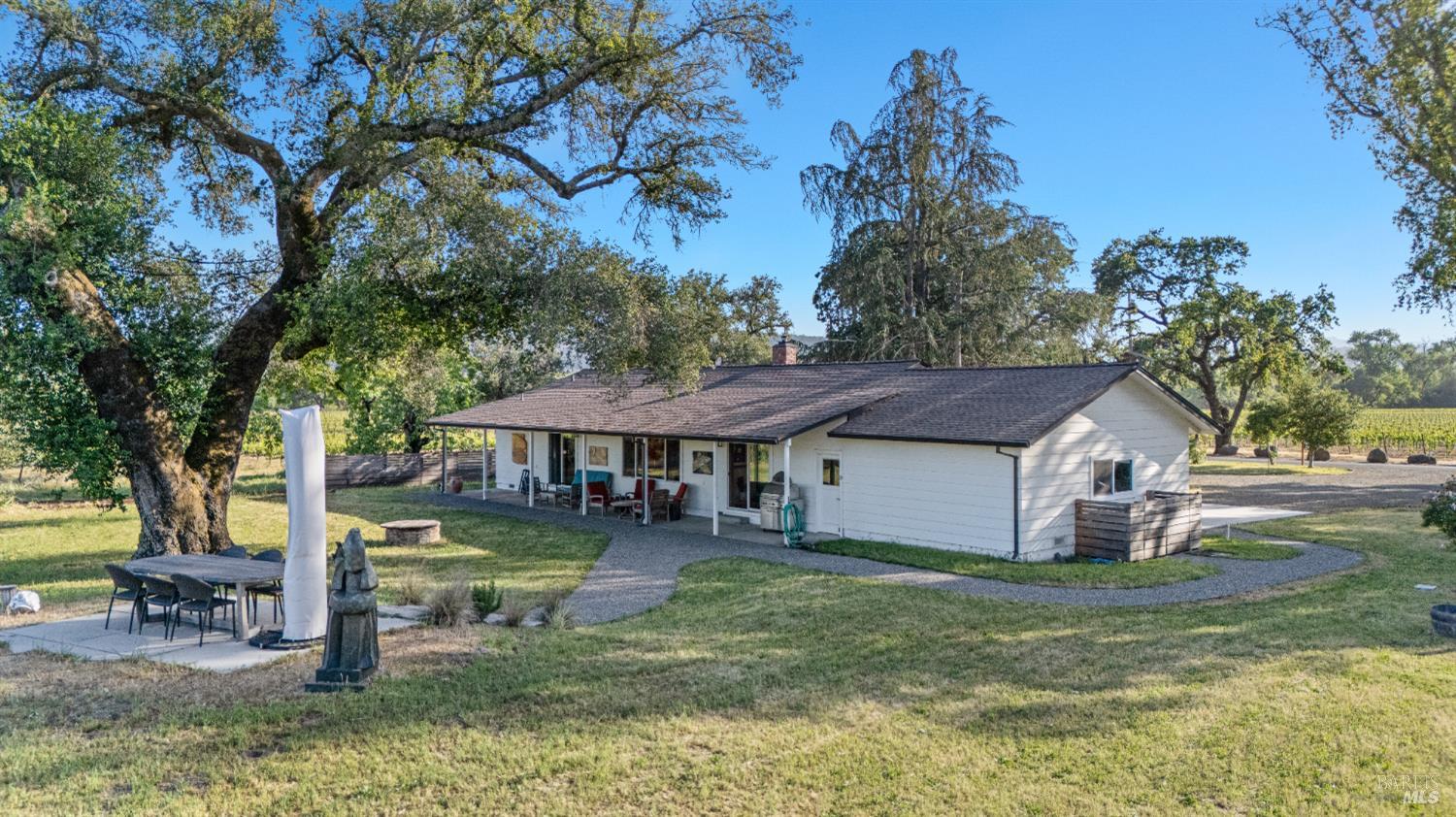 21800 River Road Geyserville, CA 95441 - Photo 29 of 30 a house view with a garden space