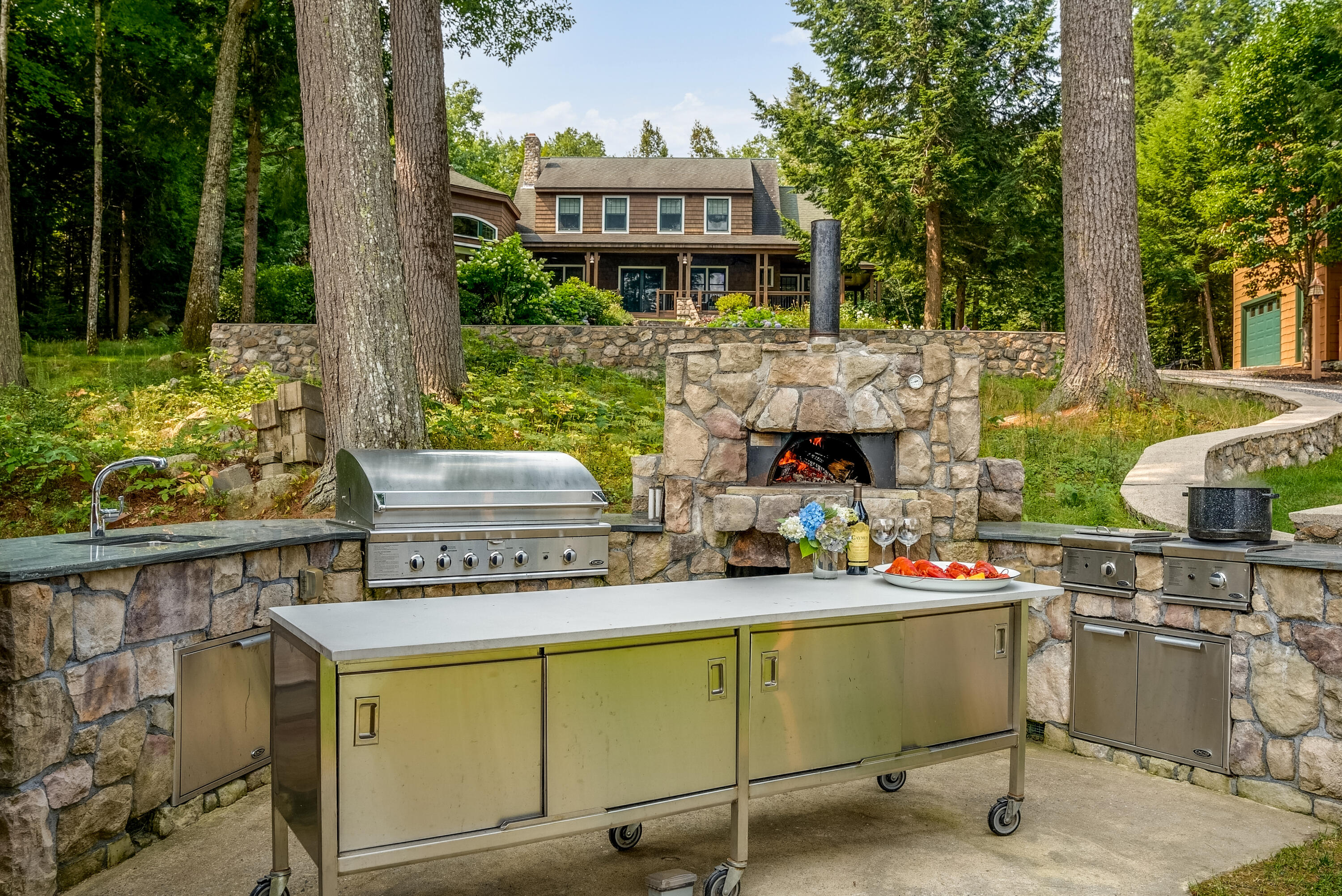 224 Ledges Road Naples, ME 04055 - Photo 76 of 92 Outdoor Kitchen
