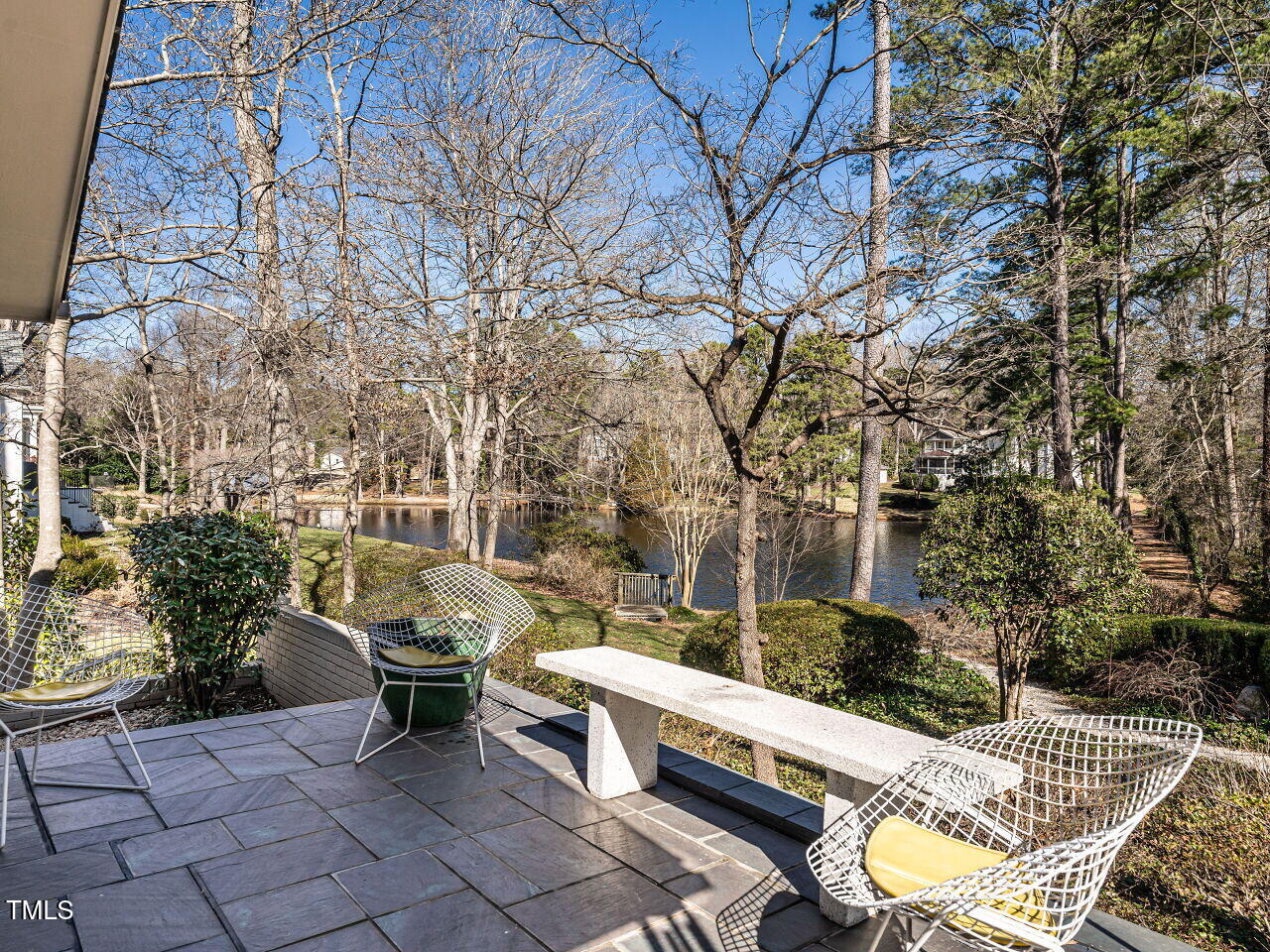 3206 Sussex Road Raleigh, NC 27612 - Photo 44 of 51 a view of a patio with iron fence