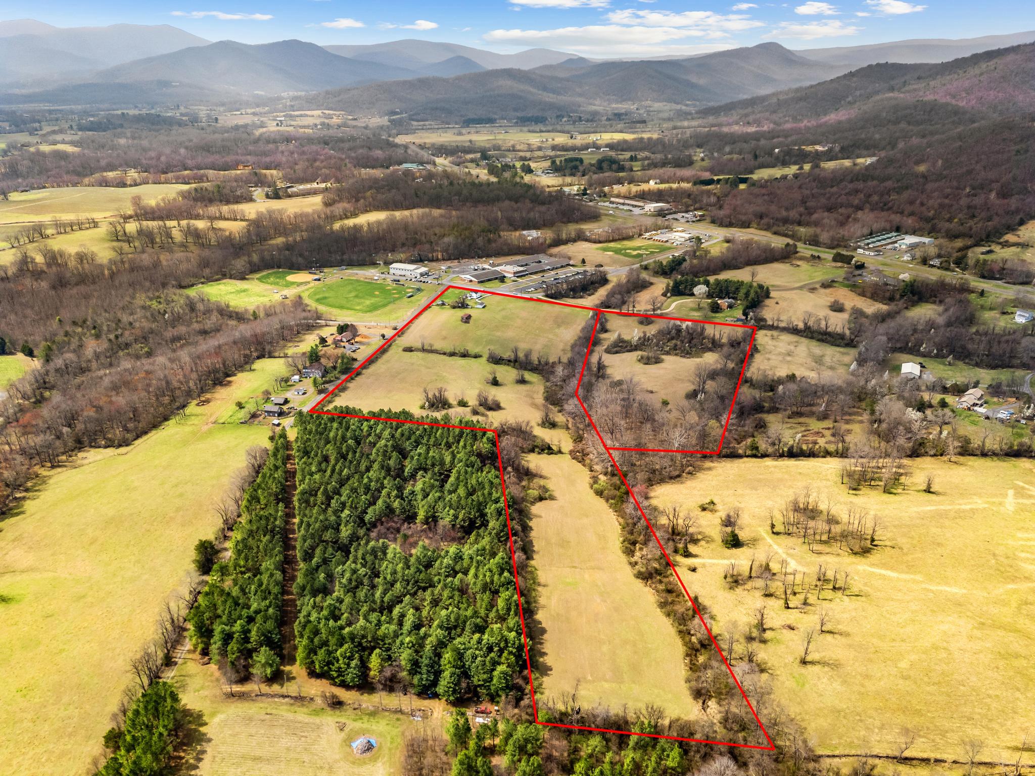 57 School House Road Washington, VA 22747 - Photo 3 of 75 Boundary lines of the two lots
