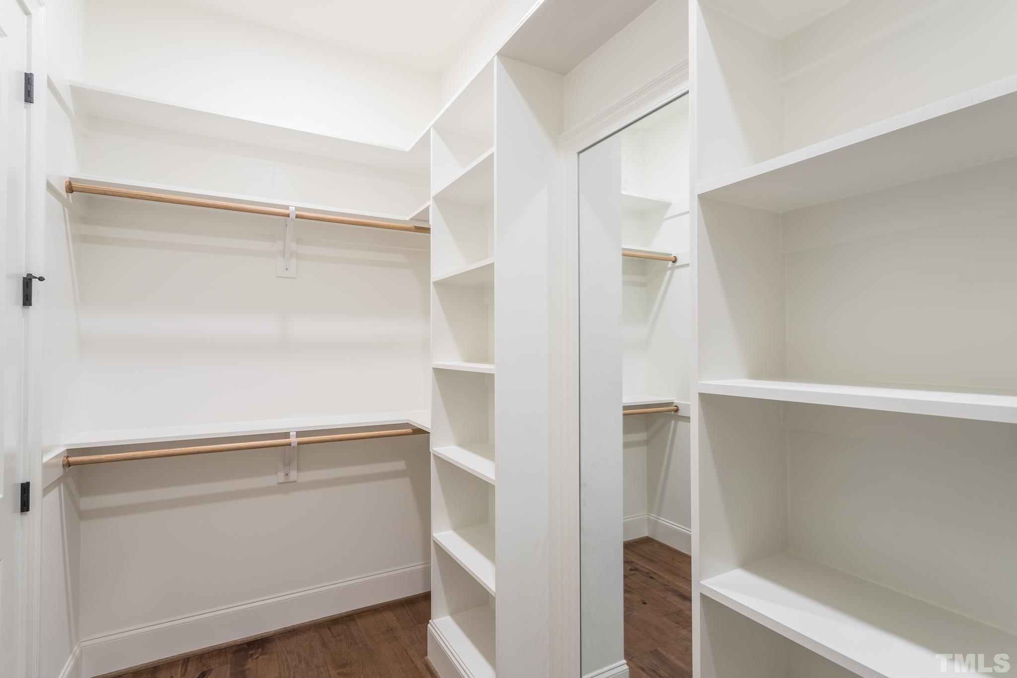 3820 Noremac Drive Raleigh, NC 27612 - Photo 26 of 46 a view of walk in closet with empty racks