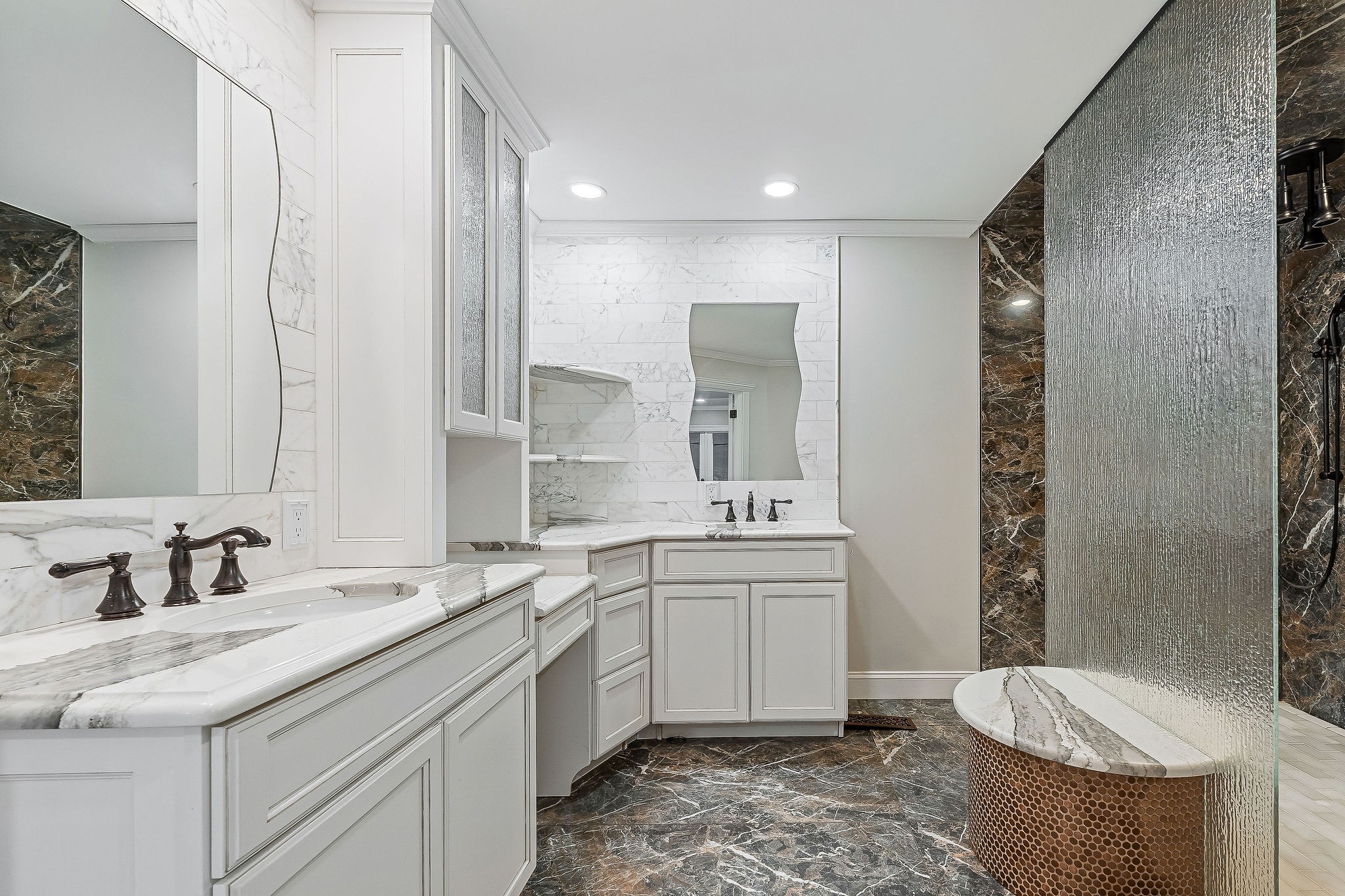 727 Timber Lane Cookeville, TN 38501 - Photo 23 of 68 a bathroom with a granite countertop sink mirror and toilet