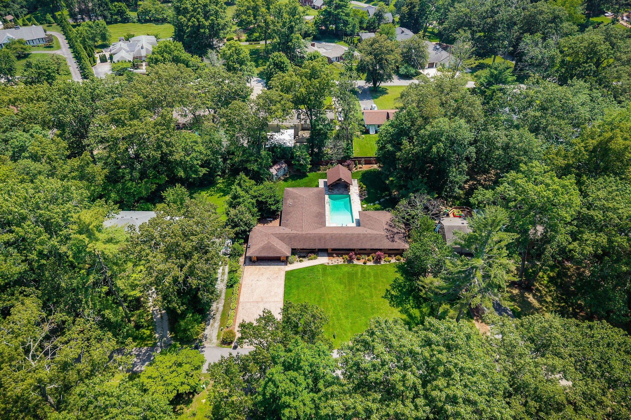727 Timber Lane Cookeville, TN 38501 - Photo 63 of 68 an aerial view of house with yard