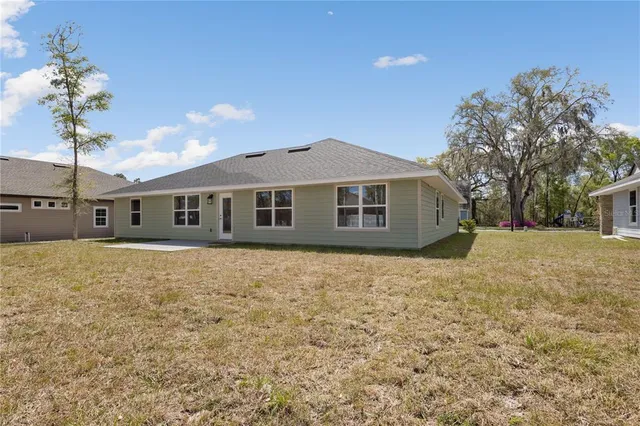 a house view with a outdoor space