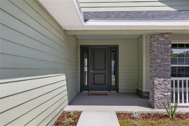 a view of front door of house