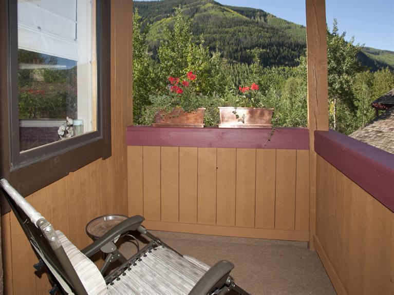 3094 Booth Falls Road, Unit 7 Vail, CO 81657 - Photo 12 of 18 Private master deck with south facing vi