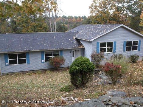 385 Rattlesnake Hill Road Meshoppen, PA 18630 - Photo 2 of 24 a view of a yard in front of a house with plants and large tree