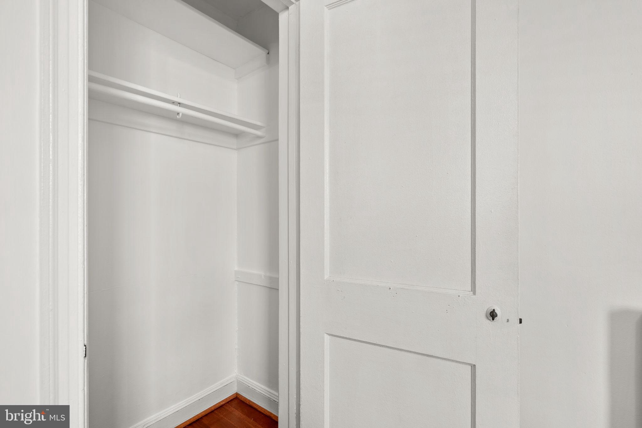 4581 MacArthur Boulevard Northwest, Unit 103 Washington, DC 20007 - Photo 25 of 28 Spacious closet with clean, modern lines.