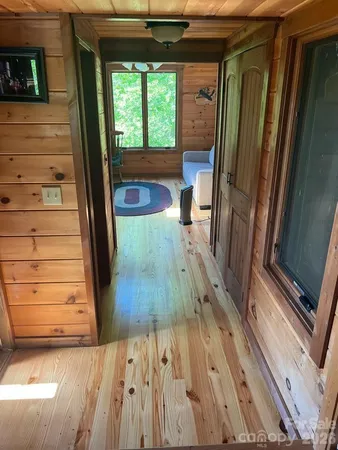 a view of a hardwood & door