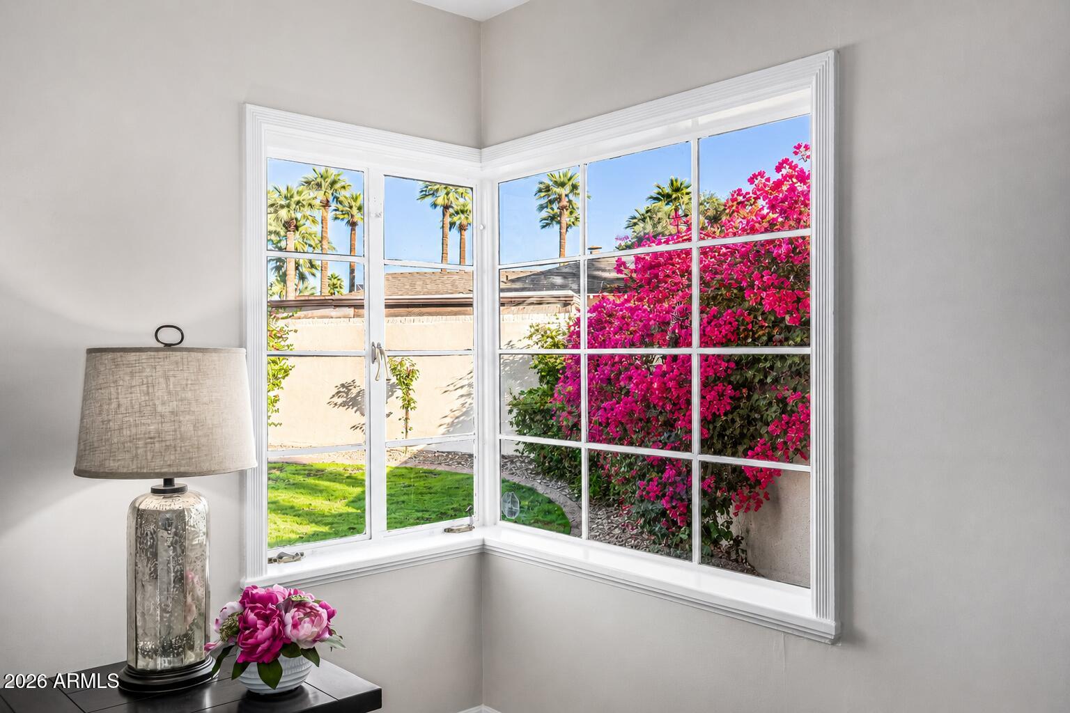 1625 Palmcroft Way Southwest Phoenix, AZ 85007 - Photo 43 of 69 Master window with bouganvillia