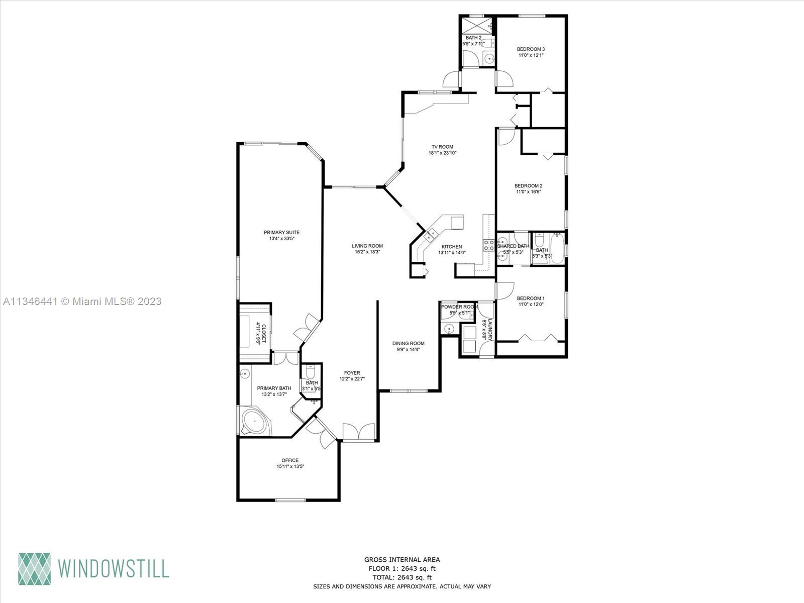 2883 Oakbrook Drive Weston, FL 33332 - Photo 74 of 74 a picture of floor plan