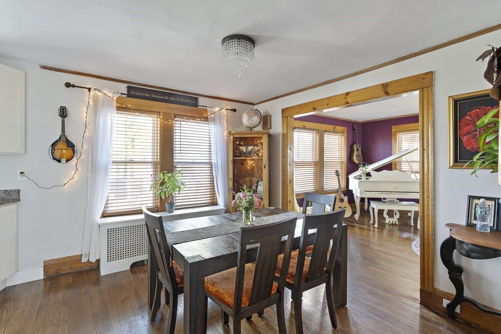 98 Summit Street Weymouth, MA 02188 - Photo 7 of 31 a view of a dining room with furniture window and wooden floor