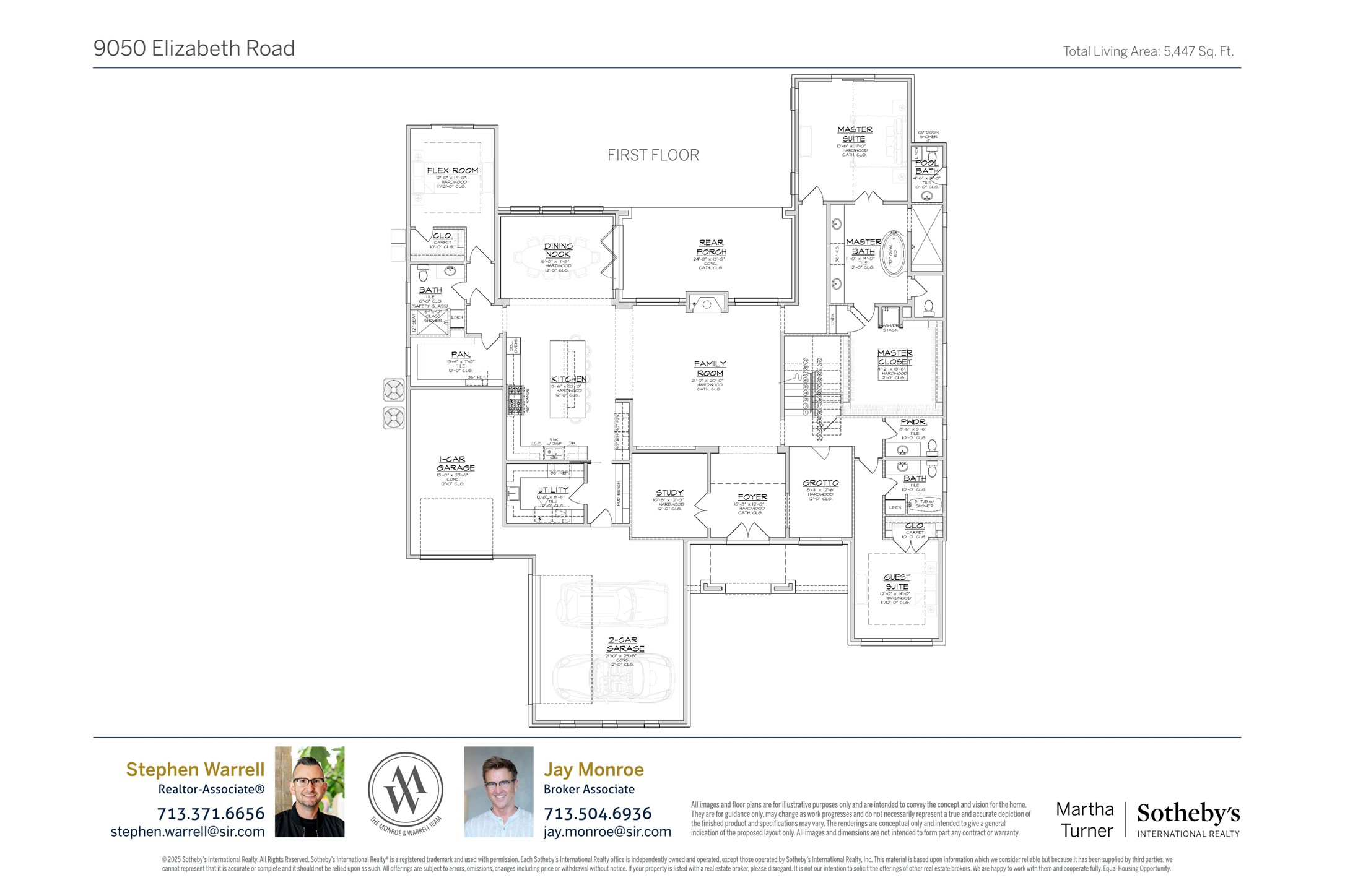9050 Elizabeth Road Houston, TX 77055 - Photo 38 of 40 First Floor - Floorplan