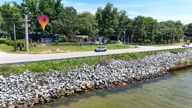 a aerial view of a house