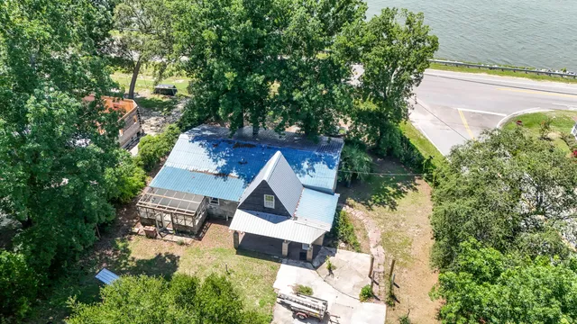 a view of a refrigerator in a house