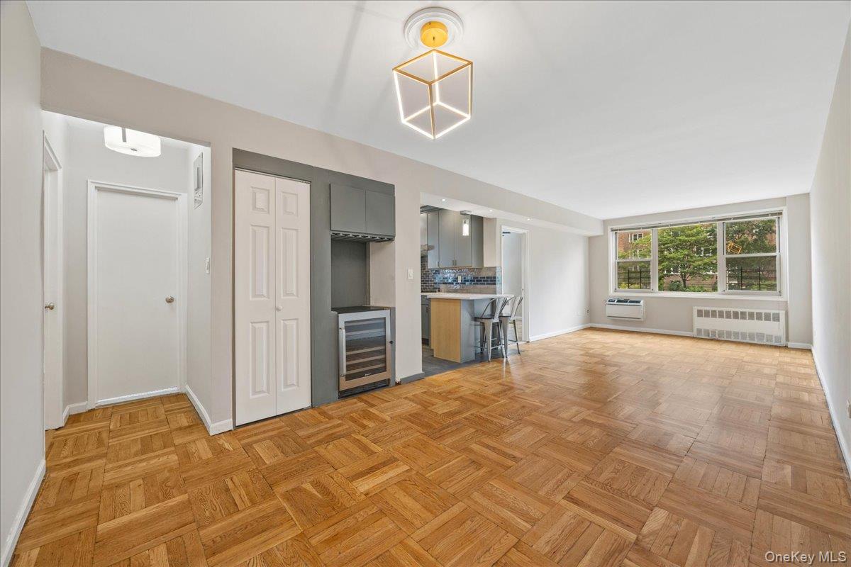629 Kappock Street, Unit 2A Bronx, NY 10463 - Photo 15 of 36 Unfurnished living room with Wine Fridge