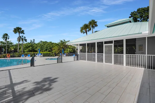 a view of a yard with an outdoor space