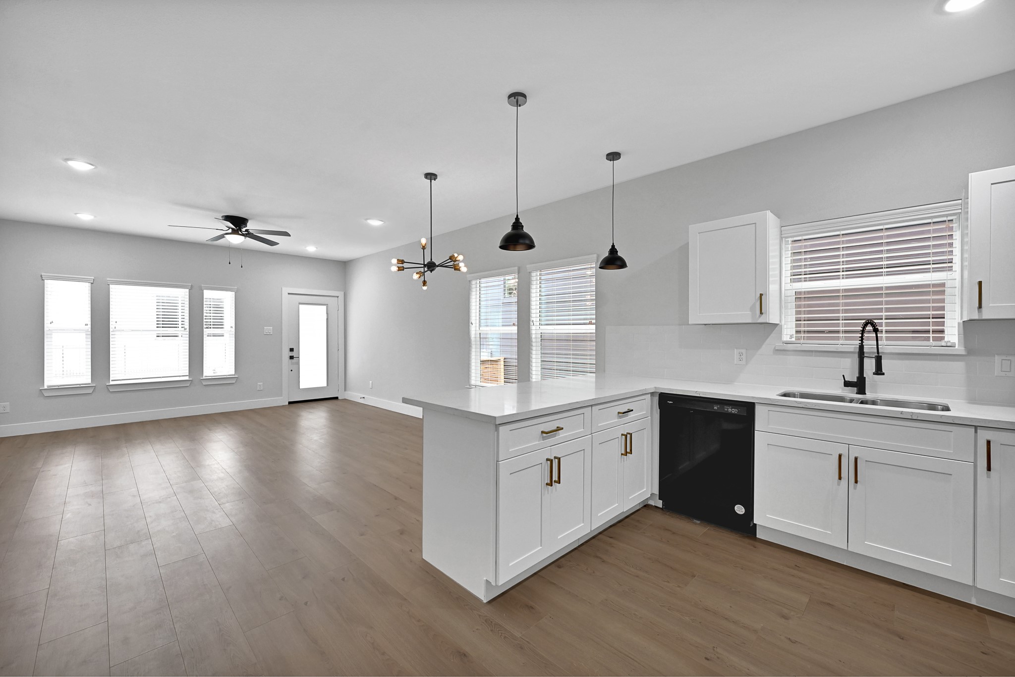 3312 Bacchus Street, Unit A Houston, TX 77022 - Photo 11 of 23 Open concept kitchen. with stainless steel appliances.