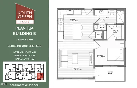 a view of a cafe with a table and chairs under an umbrella