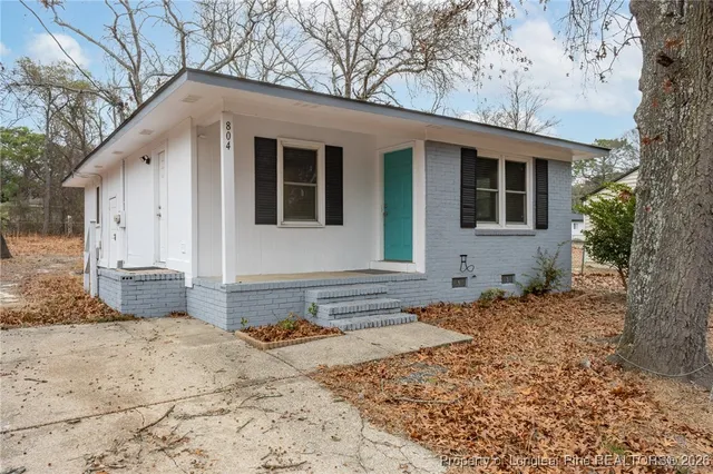 a front view of a house