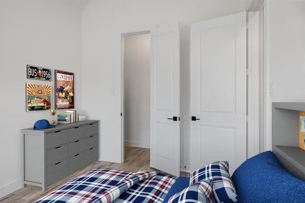 a outdoor space with patio couch and a potted plant