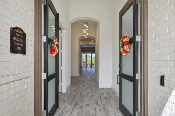 wooden floor in a gallery