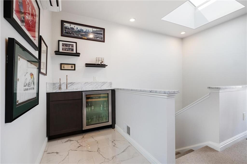 114 North Woodland Road Pittsburgh, PA 15232 - Photo 33 of 42 Wet Bar and Drinks Fridge