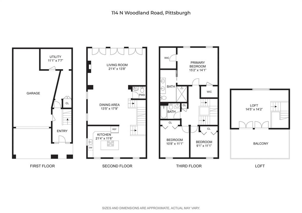 114 North Woodland Road Pittsburgh, PA 15232 - Photo 42 of 42 Floor Plan