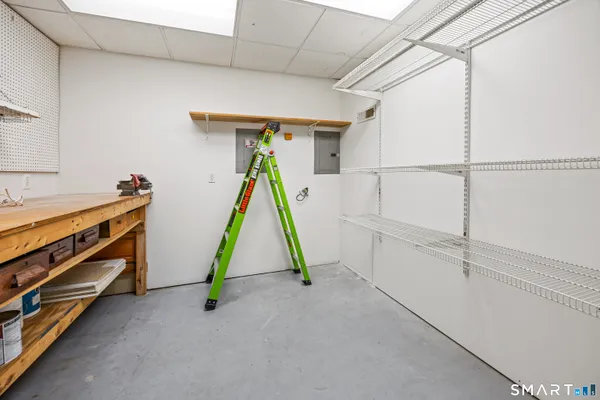 a view of wooden floor with windows