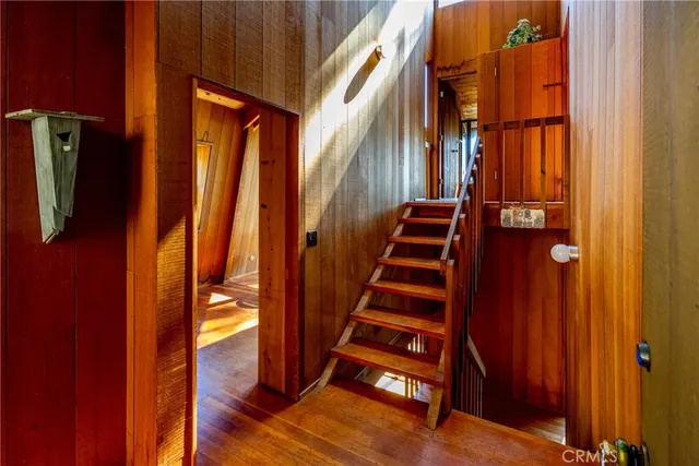 a view of an entryway with staircase