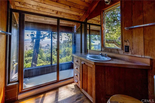 a room with balcony and furniture