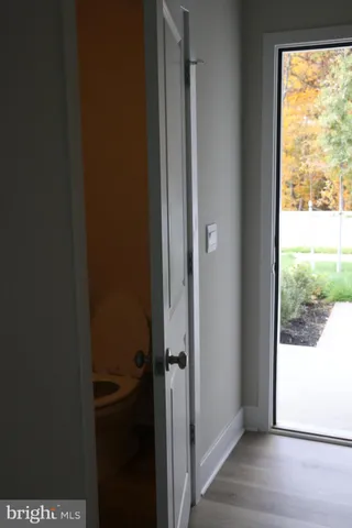 a view of backyard with green space