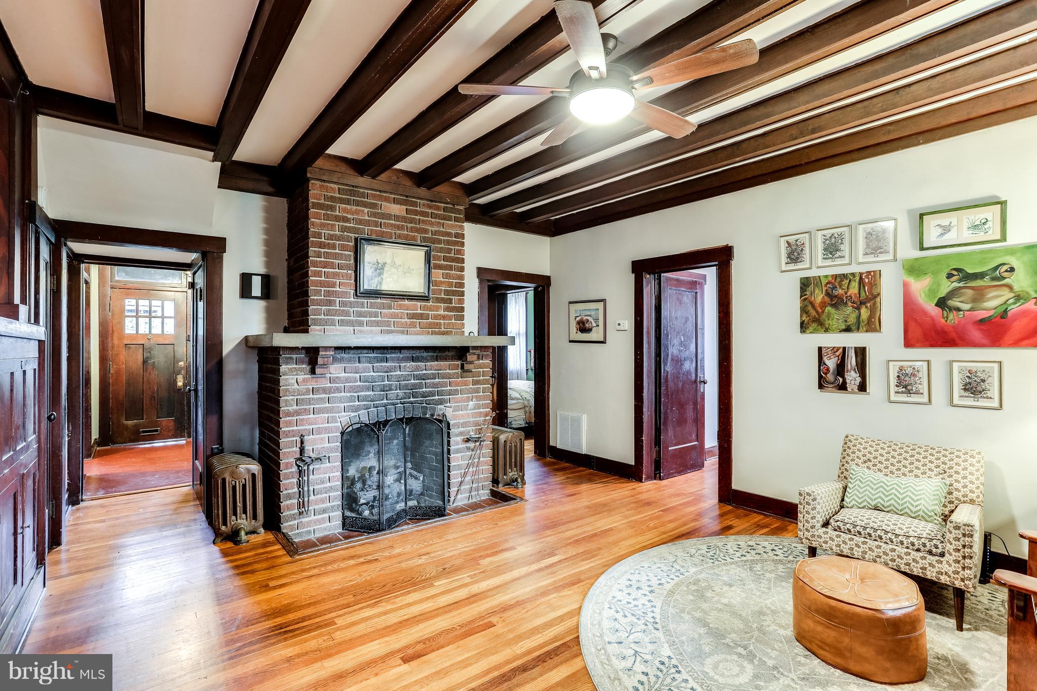 2900 Rueckert Avenue Baltimore, MD 21214 - Photo 10 of 32 Living Room w/ Fireplace