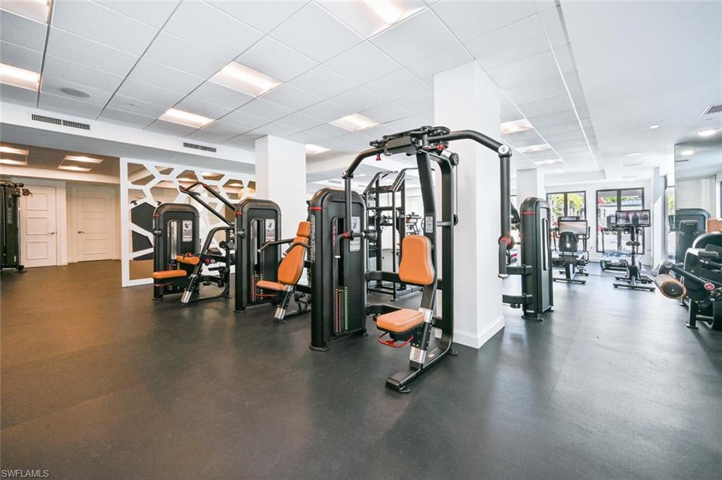 1111 Central Avenue, Unit 511 Naples, FL 34102 - Photo 46 of 50 a view of a room with gym equipment