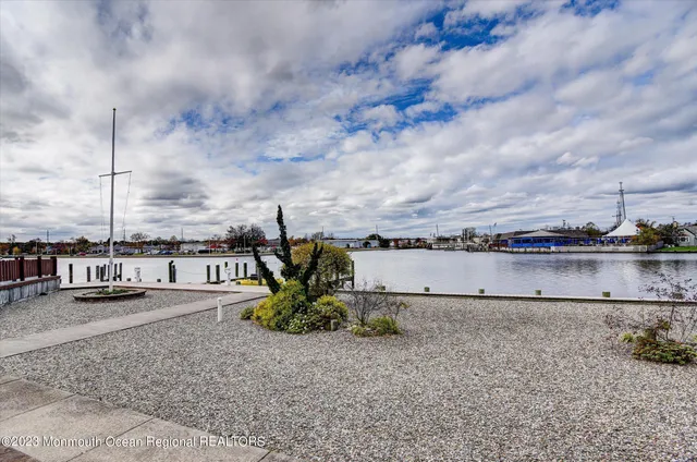 a view of a terrace with yard