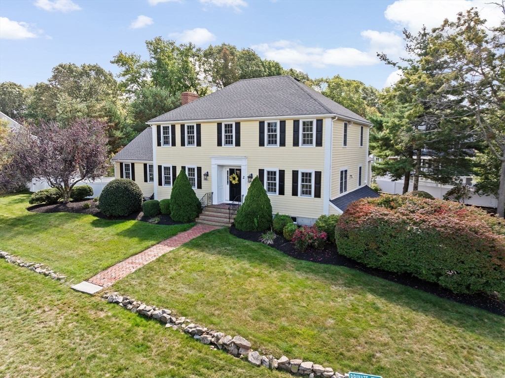 2 Windward Lane Scituate, MA 02066 - Photo 42 of 42 a front view of a house with garden