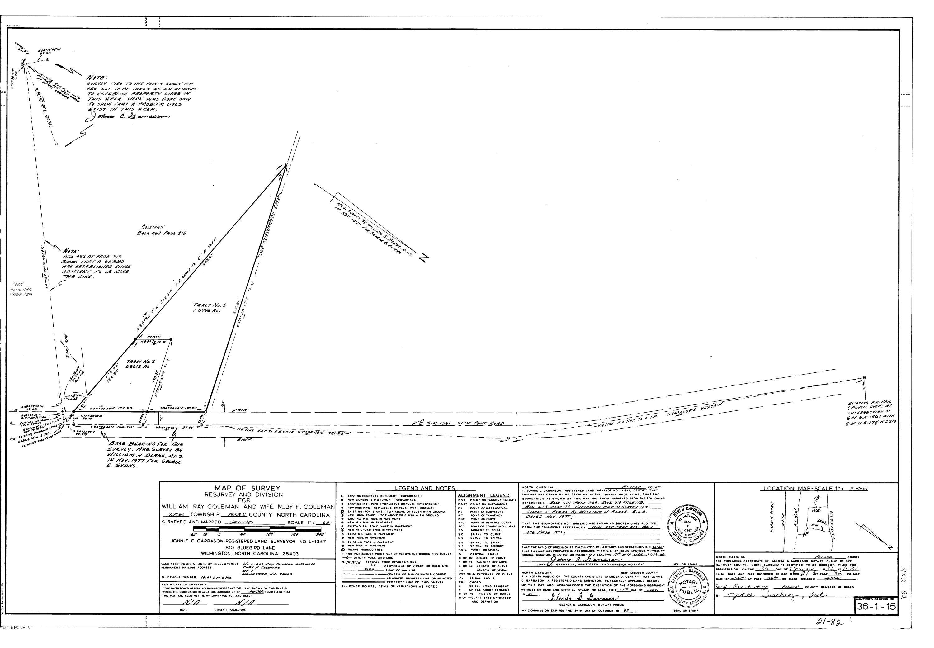 290 Sloop Point Road Hampstead, NC 28443 - Photo 8 of 9 Map_Bk21_Pg082