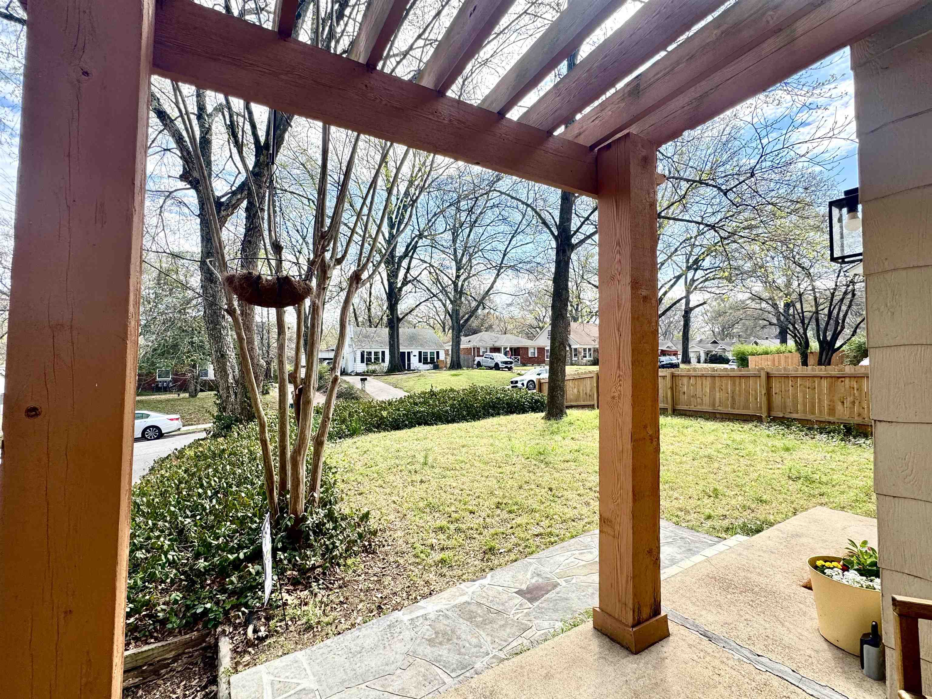 331 Alexander Street Memphis, TN 38111 - Photo 5 of 25 View of yard featuring a pergola and a patio