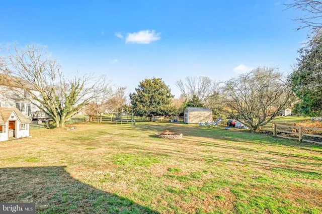 a view of yard with trees