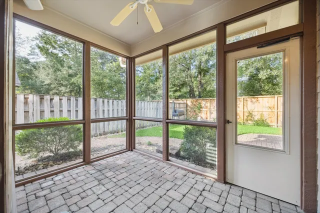 a view of a room with window