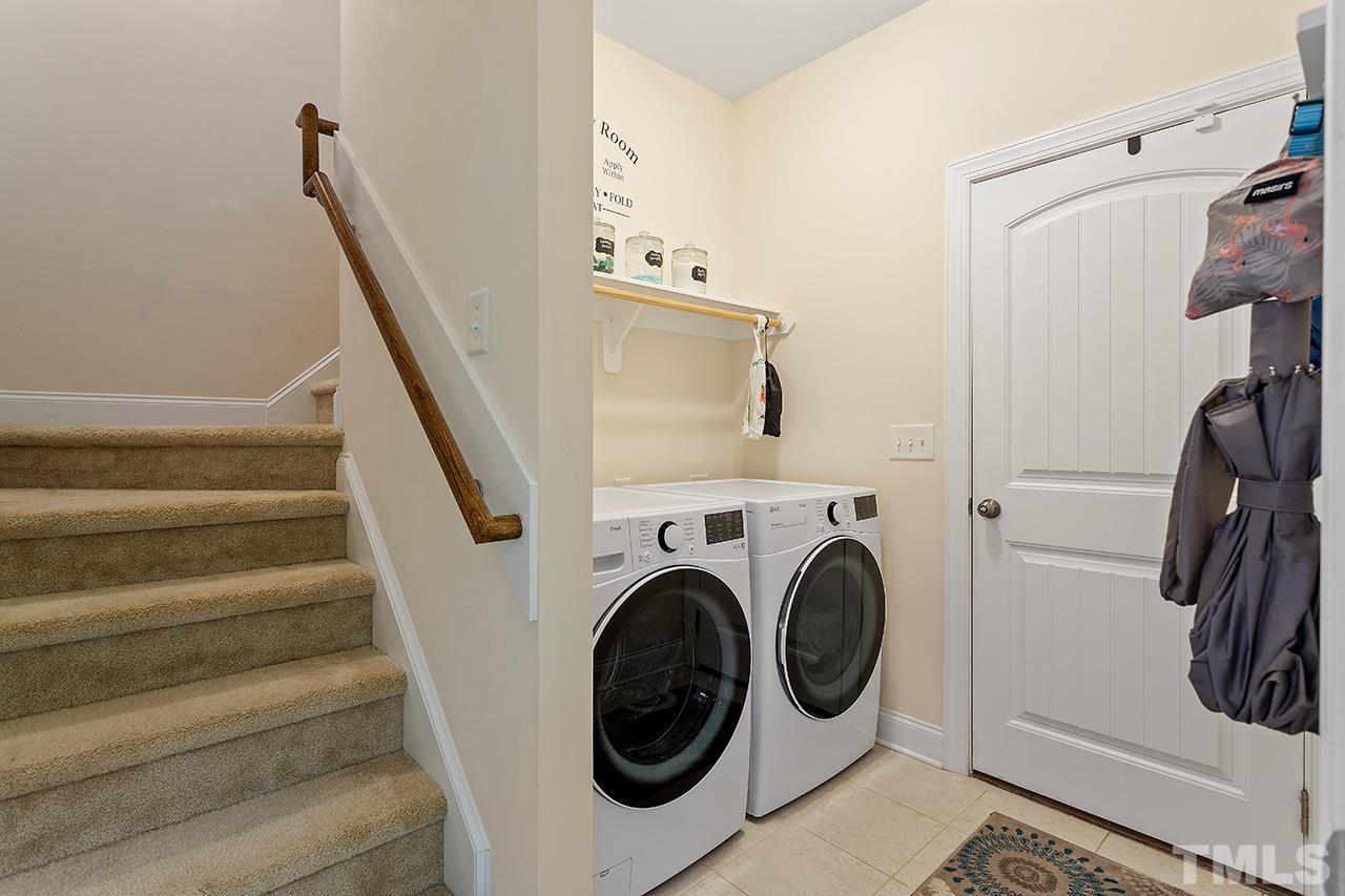 3622 Pine Needles Drive Wake Forest, NC 27587 - Photo 33 of 35 a utility room with dryer and washer