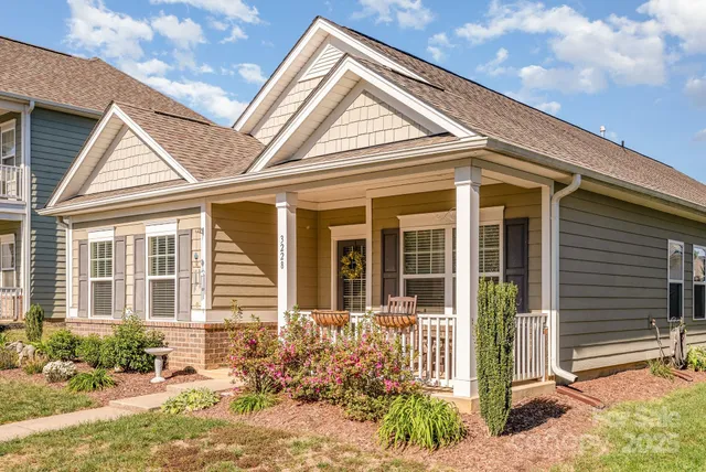 a front view of a house