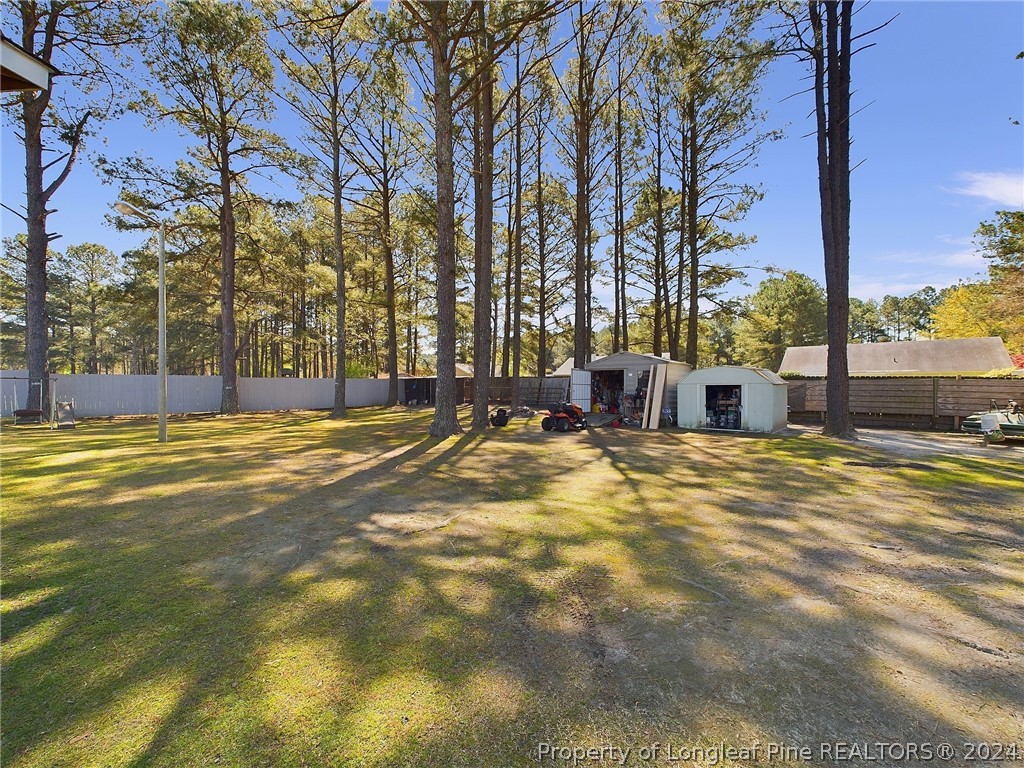 6948 Rockfish Road Raeford, NC 28376 - Photo 34 of 39 a view of swimming pool and trees in the background