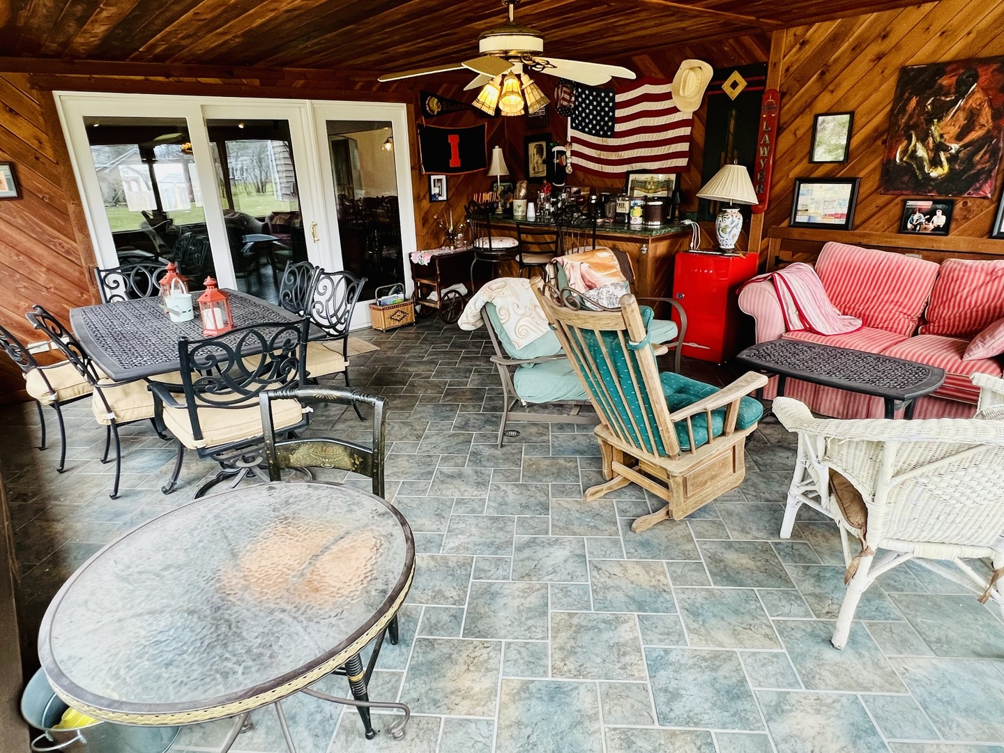 1322 Pfingsten Road Glenview, IL 60025 - Photo 23 of 28 an outdoor sitting area with chairs and fire pit